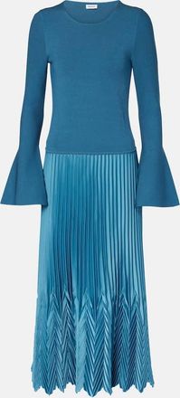 SIMKHAI Damoni pleated midi dress