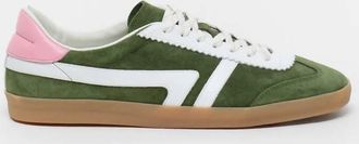 Closed Womens Leather Suede Sneakers In Forest Green