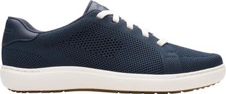 Clarks Womens Nalle Lace Sneaker, Navy Knit, 3 UK