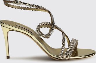 Casadei Sandalo Julia Josephine in vernice laminata con strass