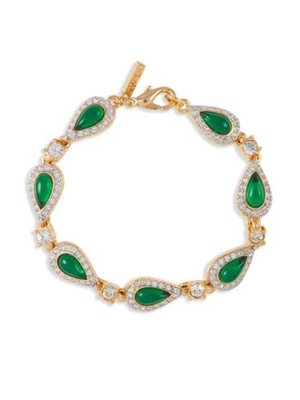 Susan Caplan Vintage Bracciale con cristalli Dorlan anni 90 - Oro