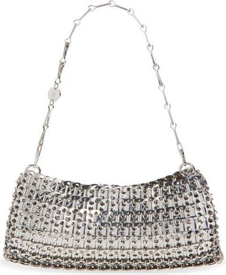 Paco Rabanne East/West Chain Mail Bag in Silver at Nordstrom
