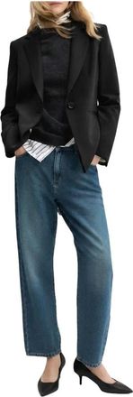 Emme Di Marella Emmbriose Blazer - Dames - Blazers - Zwart - L - Leer - Jassen