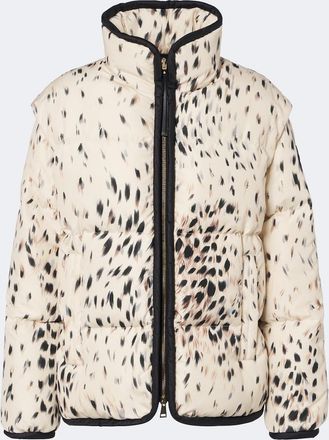 Moncler Piumino in tessuto tecnico con stampa