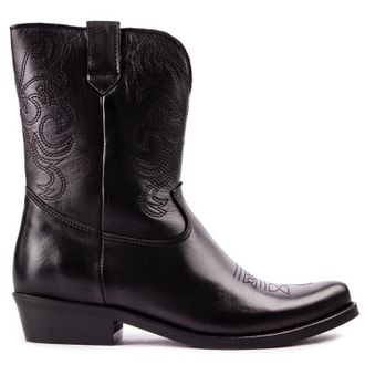 Sole Womens Dolly Boots - Black Leather - Size UK 4
