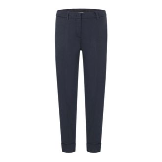 Cambio Navy Cropped Trousers High Quality