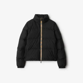 Burberry Checker-tape Ambleside Puffer Jacket, Size: XXS