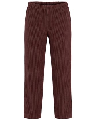 Homme Pliss&eacute; Issey Miyake Grey Pleated Polyester Cropped Pants