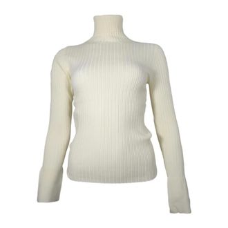 Kaos Geribbelde coltrui room - Dames - Coltruien - Beige - L - Polyester - Truien & Vesten
