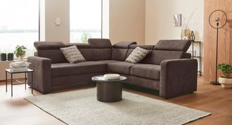 Sit&more Ecksofa »Bologna L-Form« Kopfteilverstellung, wahlweise mit Bettfunktion und Schubkasten