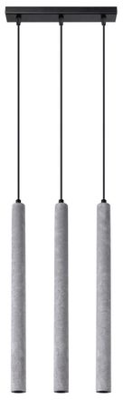 Sollux Lighting Design Pendellampe Pastelo 3-flammig (linear), Zement
