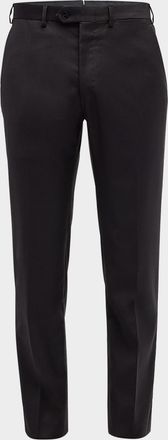 Brioni Men & apos;s Solid Wool Trousers