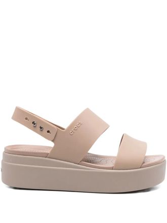 Crocs Sandalen met dubbel bandje - Beige