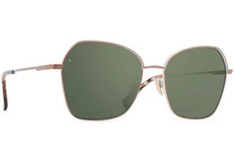 Raen Optics Womens Zhana Sunglasses In Satin Rose Gold / Solaris Mirror