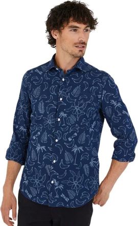 Eden Park Exotisch patroonhemd - Heren - Casual Overhemden - Blauw - S - Overhemden