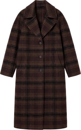 Filippa K Vanessa Vented Coat - Dames - Mantel - Bruin - S - Wol - Jassen