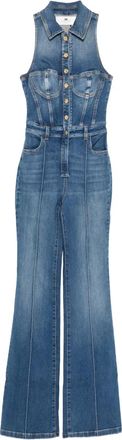 Elisabetta Franchi Tuta intera denim - Blu
