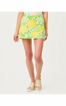 Lilly Pulitzer Luxletic Meena Skort In Crocodile Green Mumbo Jumbo
