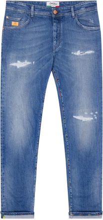 Carlo Colucci Premium Tapered Fit Jeans - Brooklyn - Heren - Slim Fit Jeans - Blauw - W34 L32 - Denim - Jeans