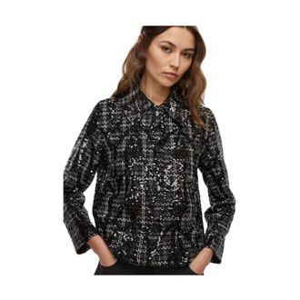 Marella Shirts, female, Black, Size: XL Jackets