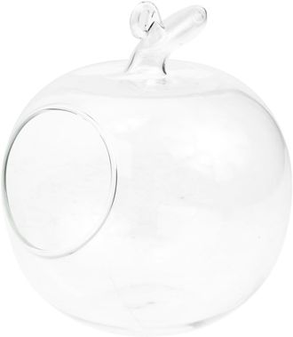 OEM Jarr&oacute;n Hidrop&oacute;nico De Cristal Con Forma De Manzana, Recipiente Decorativo Para Micropaisajes Y Cultivo De Interior, Hogar U Oficina, 12 Cm