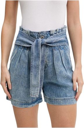 Karl Lagerfeld Denim Shorts - Dames - Denim shorts - Blauw - W29 - Denim - Korte Broeken