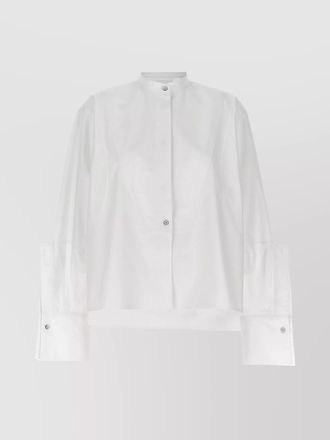 Jil Sander high-low hem pleated back shirt