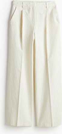 H&M Hose aus Leinenmischung - White