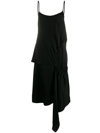 Colville gathered hole asymmetric dress - Black