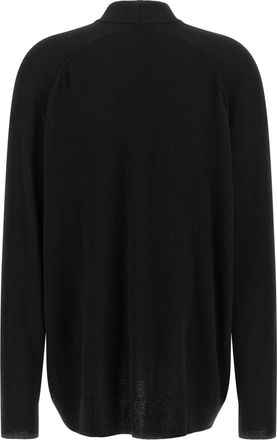 Nude Wool-Cashmere Ring Neck Cardigan