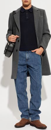 Burberry Wool Coat Beverley, Mens, Grey