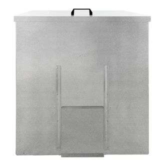 MonsterShop Galvanised Coal Bunker - 250kg in Silver