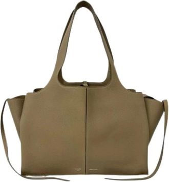 Celine Pre-owned Tote Bags, female, Beige, Size: ONE SIZE Pre-owned Small Trifold Tote Bag