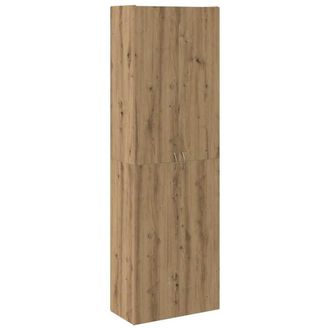 vidaXL Aparador Alto Madera De Ingenier&iacute;a Roble Artisan 60x32x190 Cm Vidaxl