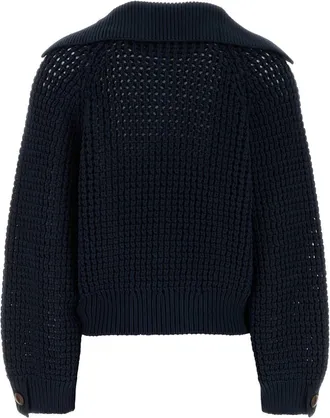 Brunello Cucinelli C4224 Exterior: Cotton Nylon Maglie Sweater