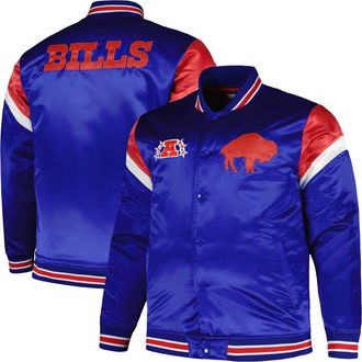 Mitchell & Ness Mens Mitchell & Ness Royal Buffalo Bills Big & Tall Satin Full-Snap Jacket at Nordstrom, Size Xx-Large
