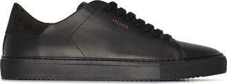 Axel Arigato Black Clean 90 Minimalist Textured Heel Leather Sneakers