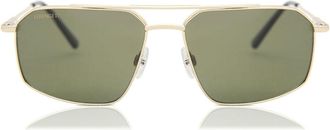 Serengeti Eyewear Wayne Polarized SS546001 Mens Sunglasses Gold Size 57