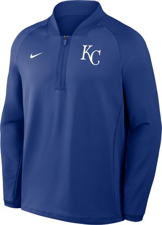 Nike Kansas City Royals Authentic Collection Nike Mens Dri-FIT MLB 1/2-Zip Long-Sleeve Top in Blue | 04H94EWROY-KRR