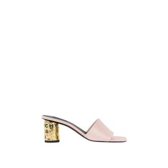 Givenchy Tape Heeled Mules - Dames - Muiltjes - Roze - 38 1/2 EU - Leer - Schoenen