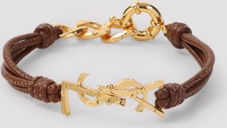 Saint Laurent Bracciale Cassandre multifilo di Saint Laurent