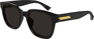 Bottega Veneta BV1461SK Asian Fit 001 Mens Sunglasses Black Size 54