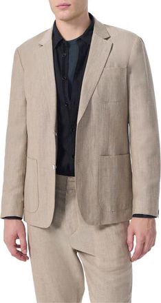 Rag & Bone Butler Donegal Virgin Wool & Linen Blend Blazer in Beige at Nordstrom, Size 46