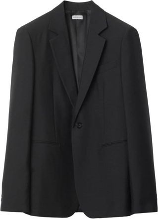 Burberry Single-Breasted Tailored Wool Blazer, Brand Size 48 ( US Size 38 )