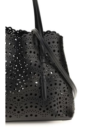 Alaia Womens Shoulder Bag Mina 25 Black
