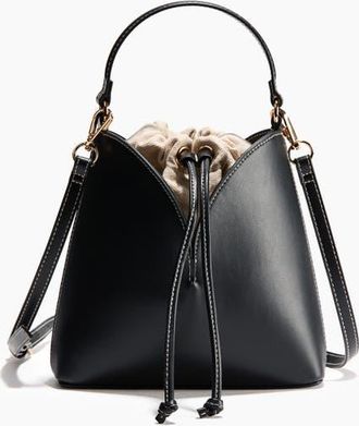 H&M Crossbody Bucket Bag in Black at Nordstrom