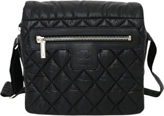 Chanel Pre-owned Coco Cocoon Messenger Bag - Dames - Vintage Schoudertas - Zwart - ONE Size - Leer - Vintage