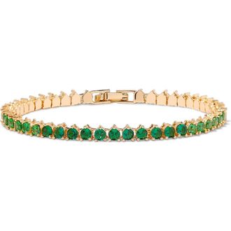Brook & York Isabella Birthstone Tennis Bracelet in Gold-May at Nordstrom