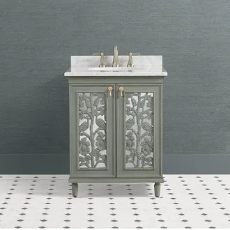 Frontgate Toulon 27 Handcarved Powder Bath Vanity - Frontgate