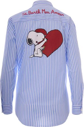MC2 Saint Barth Womens Mini Shirt Brigitte Mon Amour Striped Cotton Multicolour